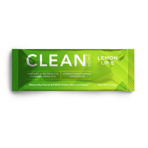 CLEAN Cause Hydration Stick Packets Design by By.You