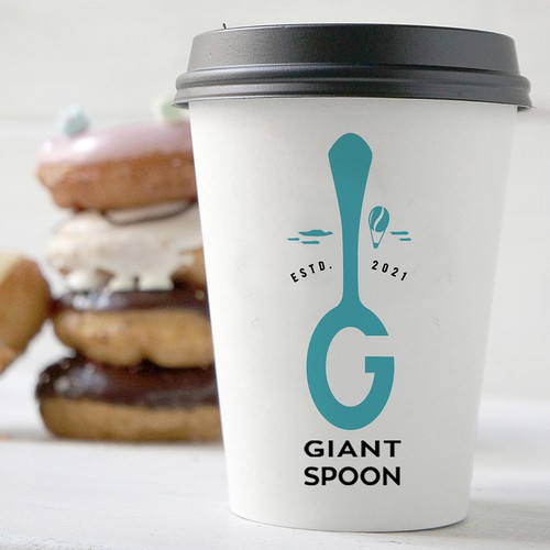 Design a logo for Giant Spoon, a coffee shop based in Santa Fe Design by Fortuna Design