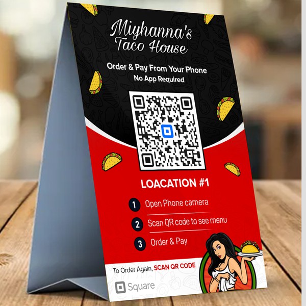 Square Online Self-Serve Ordering Cards