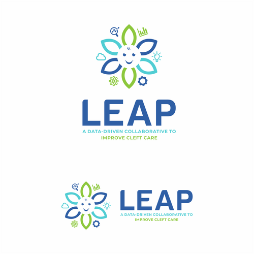 Inspiring logo for a new collaboratory to improve healthcare for young children Design by colorworks™