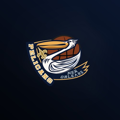 99designs community contest: Help brand the New Orleans Pelicans!! Réalisé par varcan