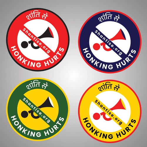 Designs for a no-honking campaign Design by Bittu2015