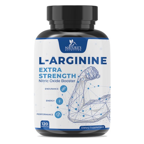 Powerful L-Arginine Capsules Design Needed for Nature's Nutrition Design by EsoWorld