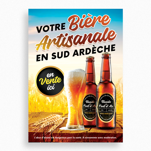 Poster for craft beer Design by Rose ❋