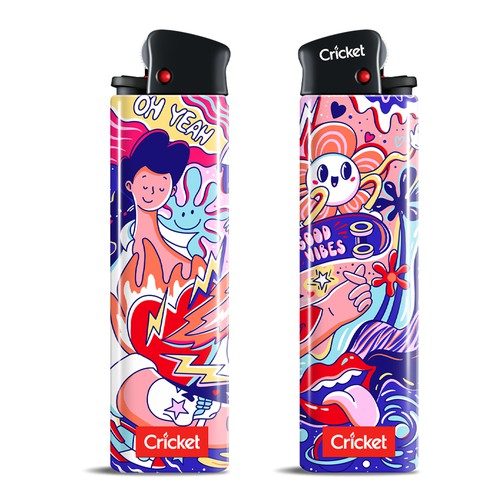 Create illustrations for a limited collection of Cricket Lighters (Multiple Winners) Design by HannaSymo