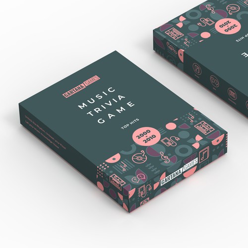 Create a packaging design for a music trivia game Design by Inmyde