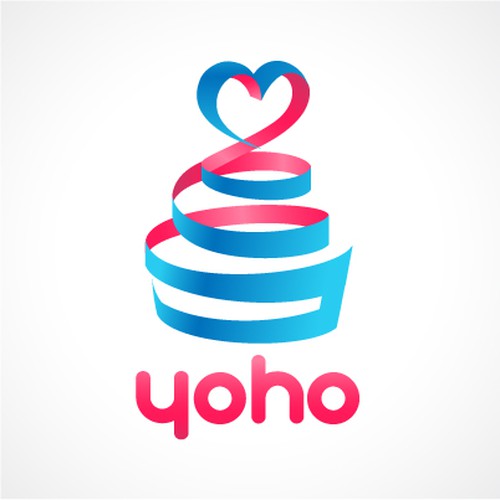 YoHo frozen yogurt identity development Logo design contest