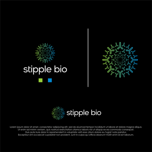 Design a logo for a biotech that uses "molecular stippling" to map out cancer's vulnerabilities Design by Nurseart13