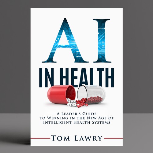 AI in Healthcare - Nonfiction Book Cover Design by iDea Signs