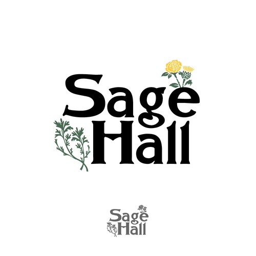 Sage Hall - Country Swing Dance & Wedding Venue Logo Design réalisé par BrainstormingDsg