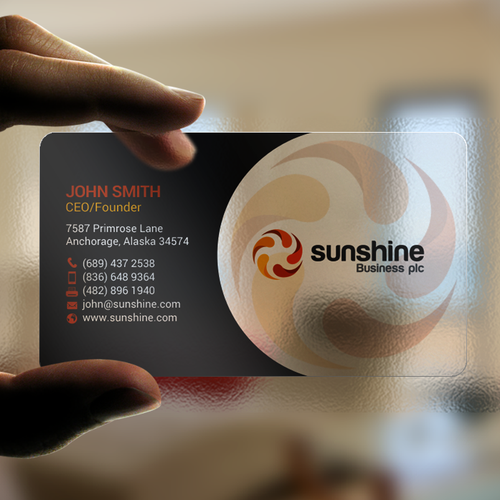 Sunshine | Business card contest