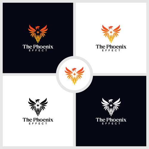 Brand Kit for: The Phoenix Effect -Bold Personal Growth Brand for Women Rebuilding from the Ashes Design by raldraw