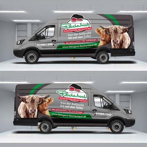 Enviroment friendly Butcher Car Design Design by Tanny Dew ❤︎