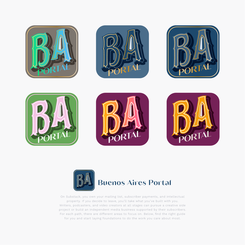 Logo for Substack Publication about Buenos Aires Design by emma11