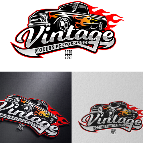 Vintage Modern Performance Updated Logo Design by Vandi septiawan