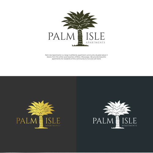 Rebrand/Redesign the logo for Palm Isle Apartments!! Design by Rav Astra