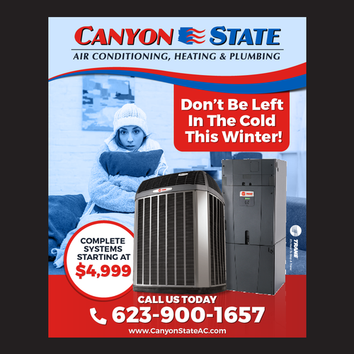 Newpaper Ad For Heating, Ventilation, and Air Conditioning (HVAC) Company - Wireframed and Ready! Design by Bennah