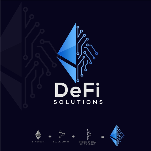 Design by Amlan Roy titled "DeFi Solutions"