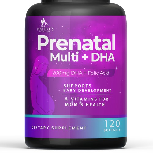 Prenatal Vitamins Label Design needed for Nature's Nutrition Design by brandit by roshin