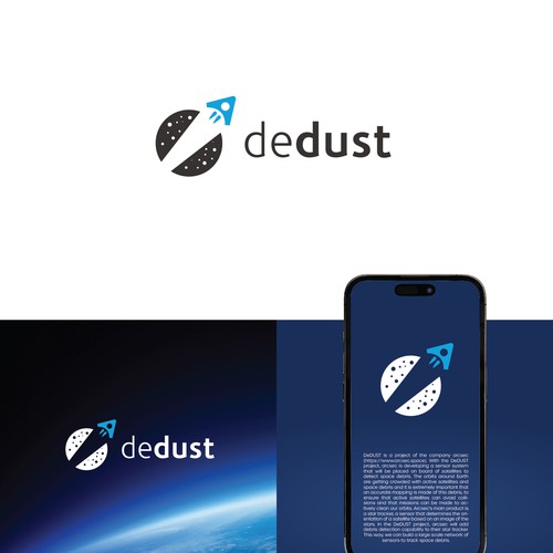 Design of a logo and style for a space project to detect and track space debris Design by Vlashko