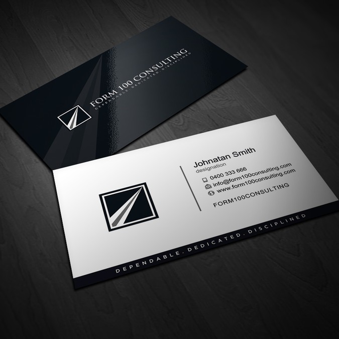 Design a business card for a consulting firm made up of ex Military ...