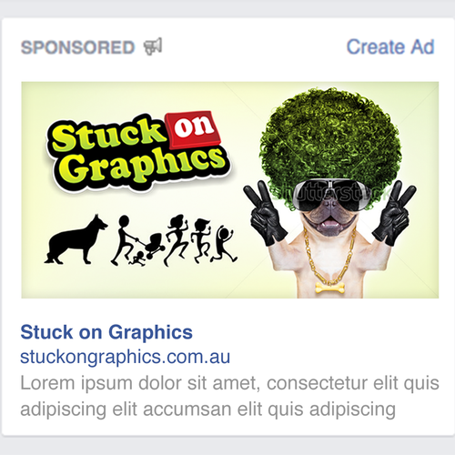 Design a Facebook ad for Stuck on Graphics! Banner ad contest