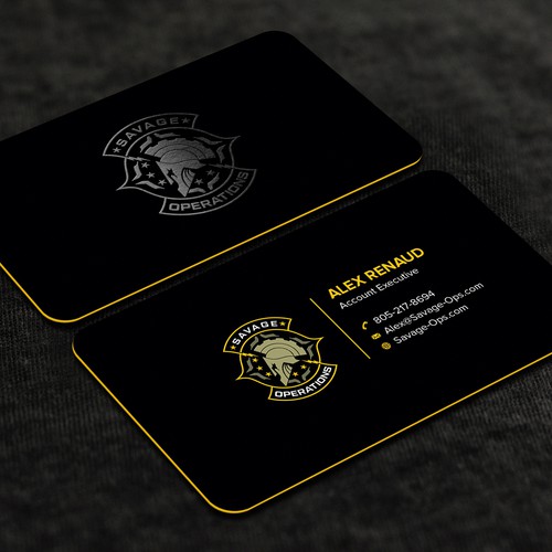 Business Card & Letterhead for Armed Security Agency Design by CurveSky™ ☑️