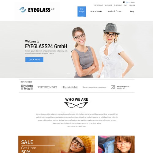 Proposta di design per un contest della categoria Design di landing page realizzata da Design Injector