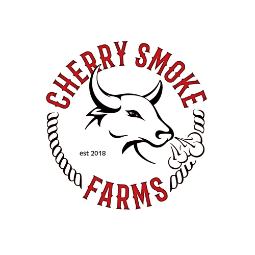 Beef Jerky logo for Cherry Smoke Farms Logo design contest