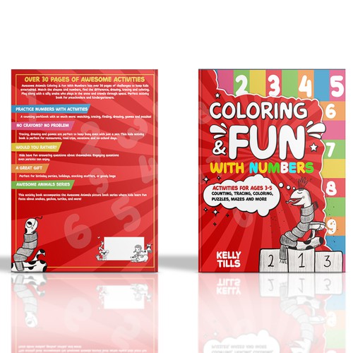 Diseño de Cover design for coloring & activity book de Goobleense