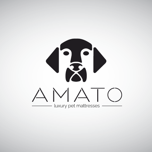 AMATO modern/luxury dog bed logo Design by Mirceski