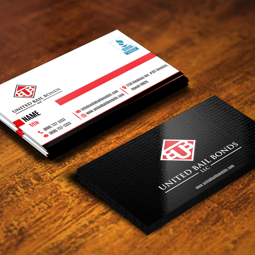 Creative eye catching business card design for bail bonds company Design by ifranciskovic024