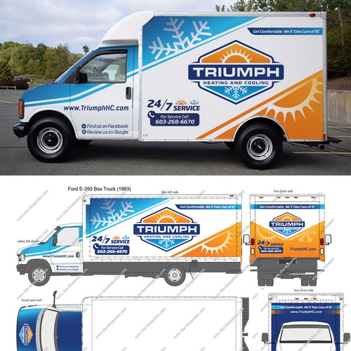 HVAC Van Wrap Design by Nick T.