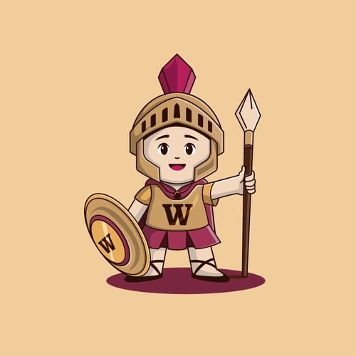 Warrior Mascot Design by AdriánKG