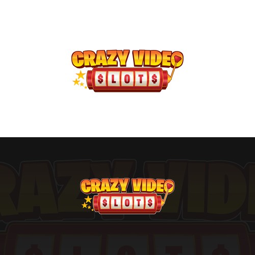 Crazy Video Slots - Create a unique logo design resembling slots, online casino Design by Lyna™