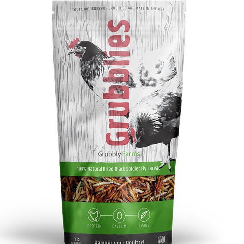 Awesome package needed for pet chicken treats! Design réalisé par markomavric