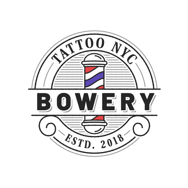 Vintage Logo for a Tattoo Salon and Barbershop
