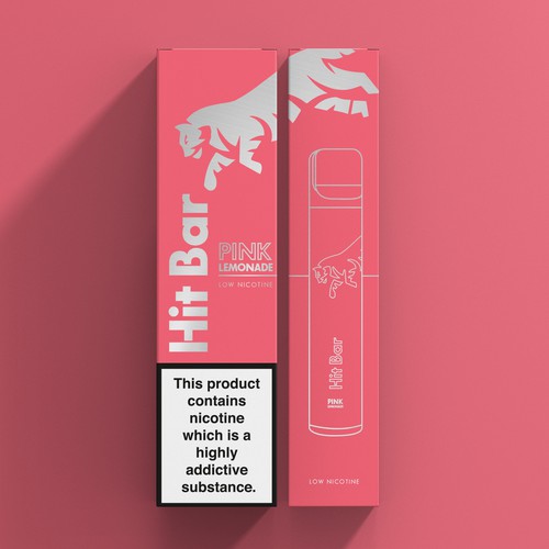 Vape Box in the style of Sugar Free Red Bull Design by ibrhmglbs