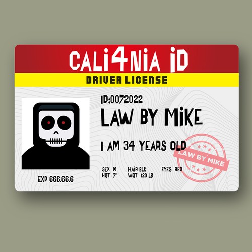 A really bad fake ID, I mean really bad Design réalisé par ganess