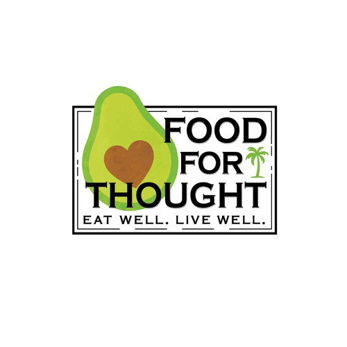 Fresh, Playful Island-Inspired Logo for Food For Thought – Organic Café & Market in the Florida Keys Design by marianaa