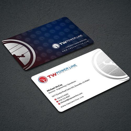 Business Card for a high voltage company Design by dkuadrat™