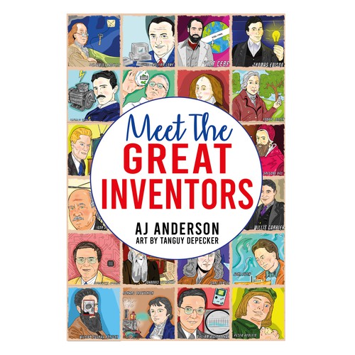 Young Adults Book Cover "Meet The Great Inventors" Design by Cover_Design_Expert