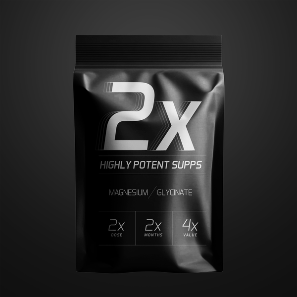 Minimalist supplement brand pouch design