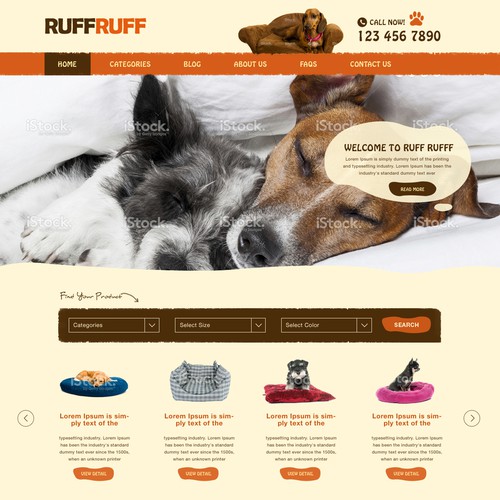 Homepage needed for Doggy Website Design by Dreams Designer