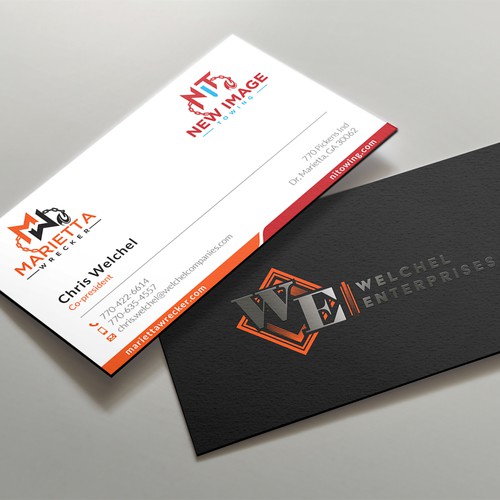 Powerful business card for large towing enterprise Design by kaylee CK