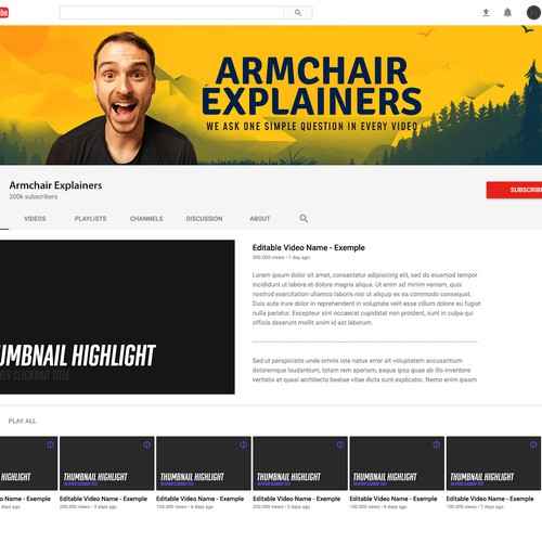 Design a fun Youtube Banner for a learning & filmmaking channel Réalisé par Point Blank