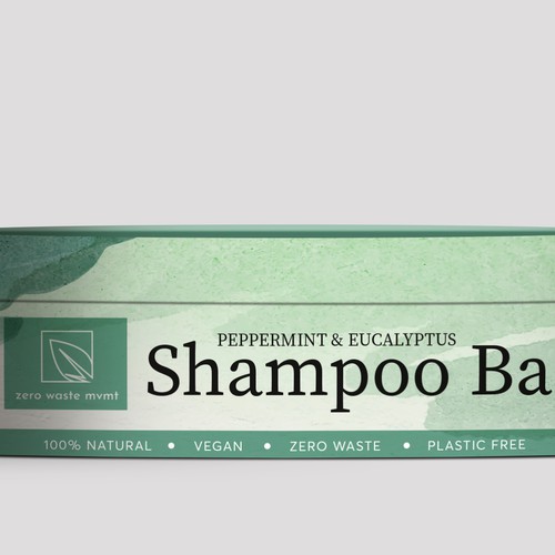 Packaging design for a zero waste shampoo bar! Design by Anna__
