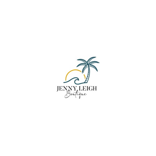 Design a standout logo with a coastal vibe for online boutique Design by Web Hub Solution