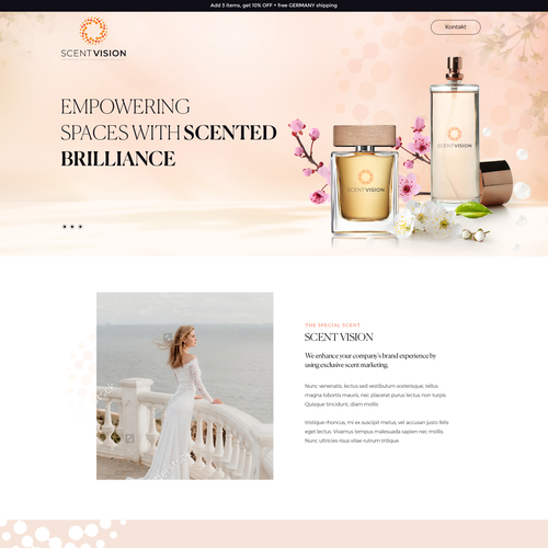 Landing page design contest entry by Pinku
