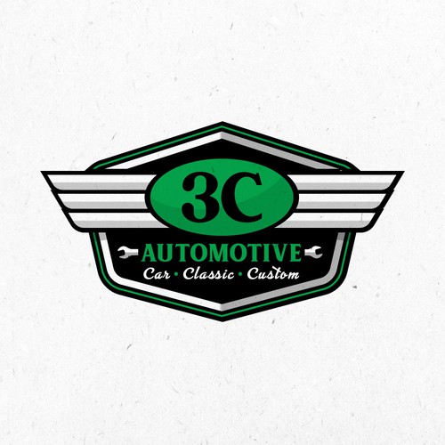 Niche Automotive Classic and Custom Garage to appeal to petrolheads Design by AlarArtStudio™